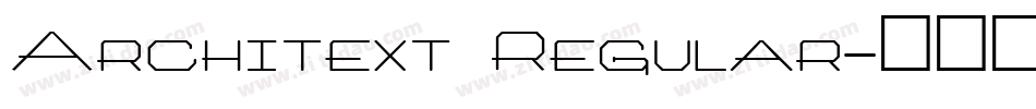 Architext Regular字体转换